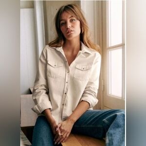 Sezane chemise servanne (Ecru)